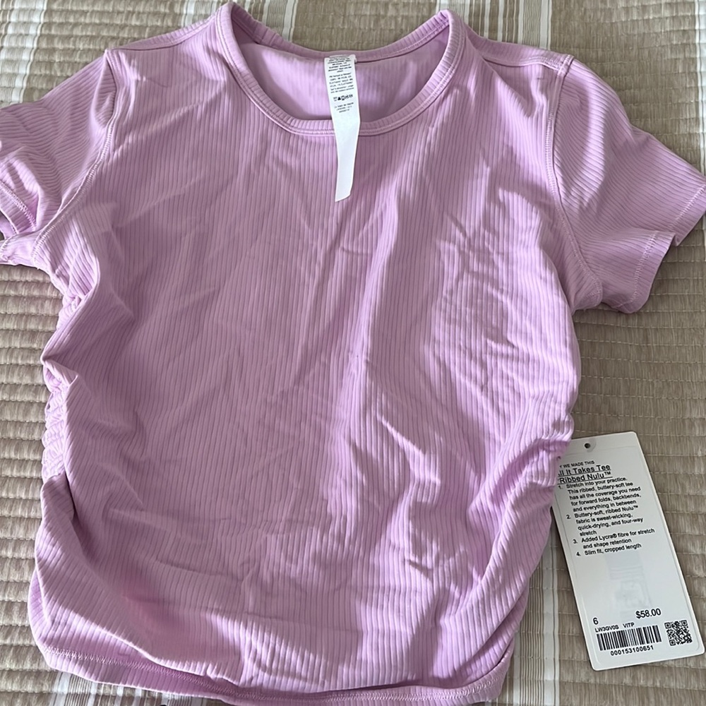 Lululemon all it takes ribbed tea VITAPINK